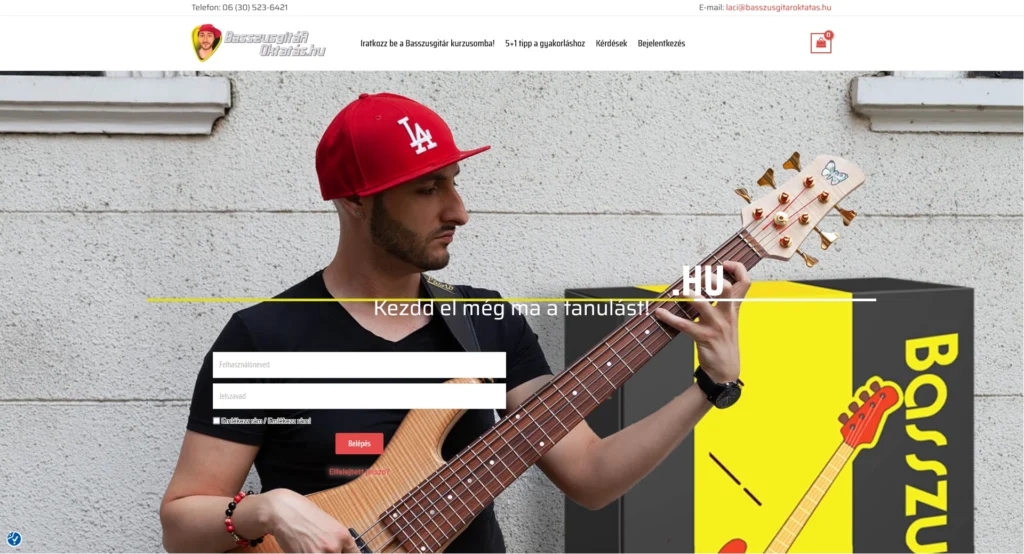 Weboldal készítés - LMS rendszer ( oktatási rendszer készítése )