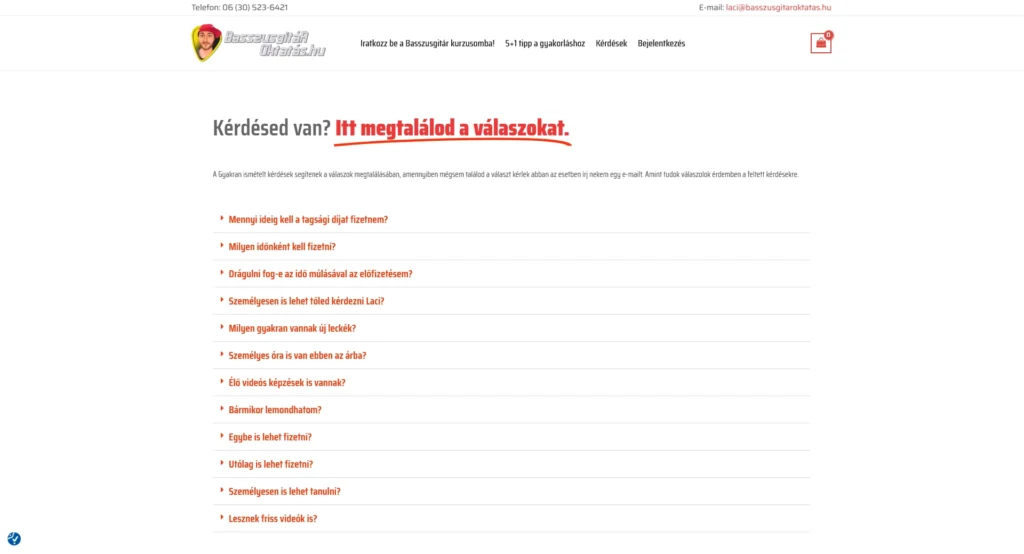 Weboldal készítés - LMS rendszer ( oktatási rendszer készítése )