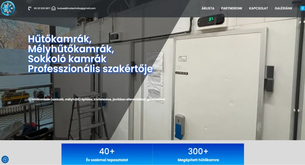 Vállalkozás hivatalos honlapja. Weboldal készítés olcsón, profikkal.