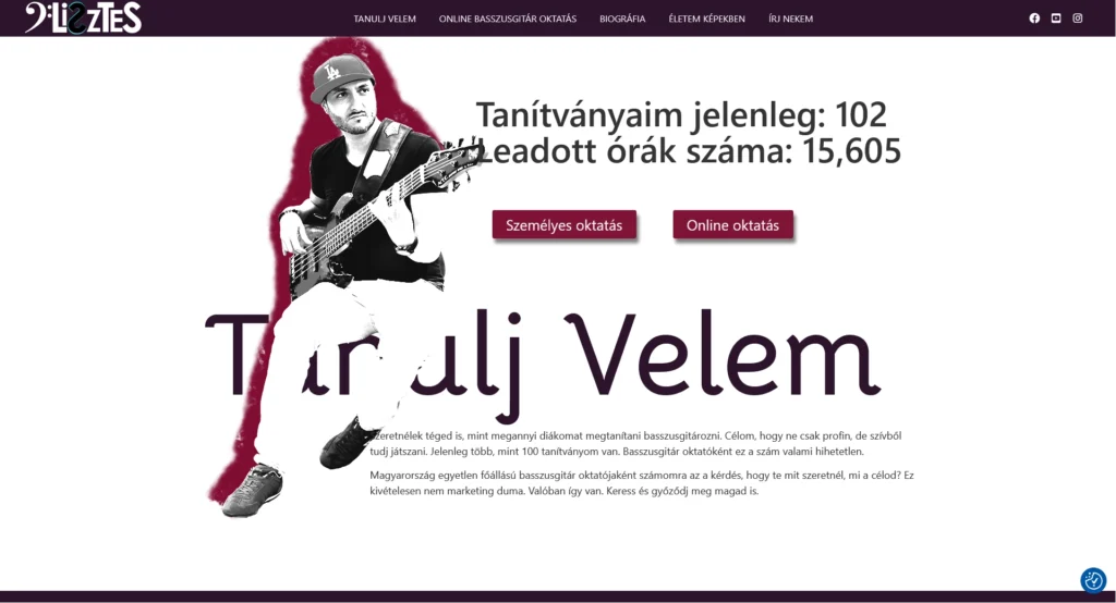 Weboldal készítés - LMS rendszer ( oktatási rendszer készítése )